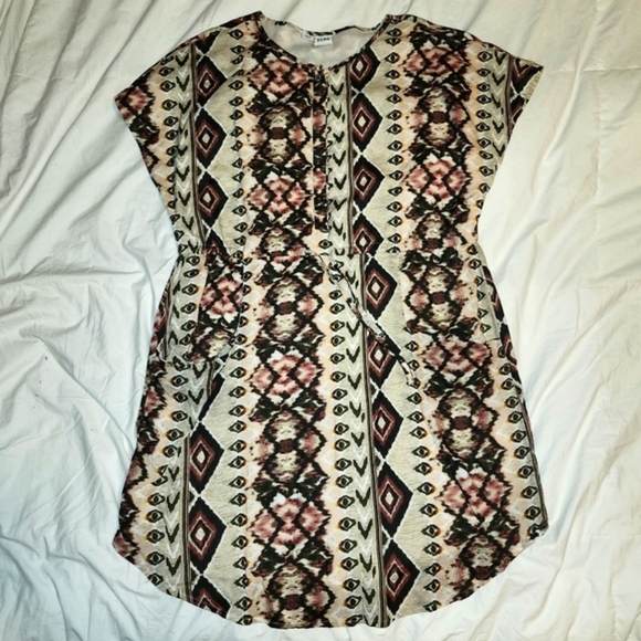 Vera Moda tunic dress with tie waist size Large - Picture 4 of 11